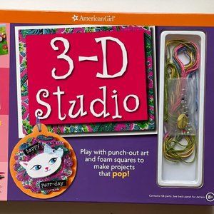 American Girl 3D Studio Arts & Crafts Book Kit (rare, retired)